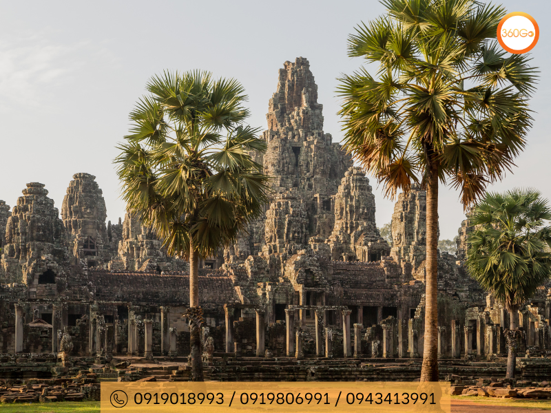 Đền Bayon mang một vẻ đẹp độc đáo và cá tính riêng - Du lịch 360Go 